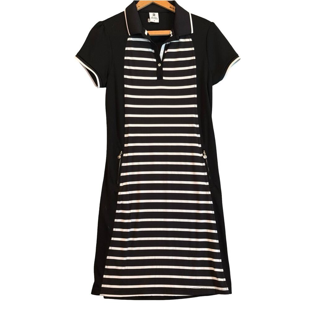 Daily Sports Women's Striped Short Sleeve Athletic Dress (M) - Picture 2 of 11